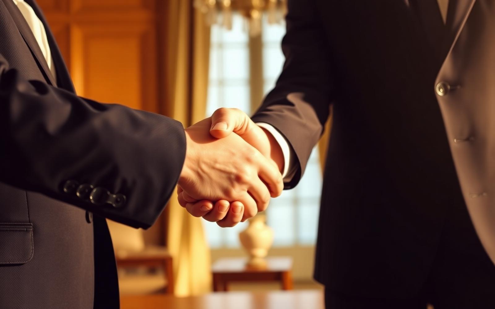Ein Handschlag genügt